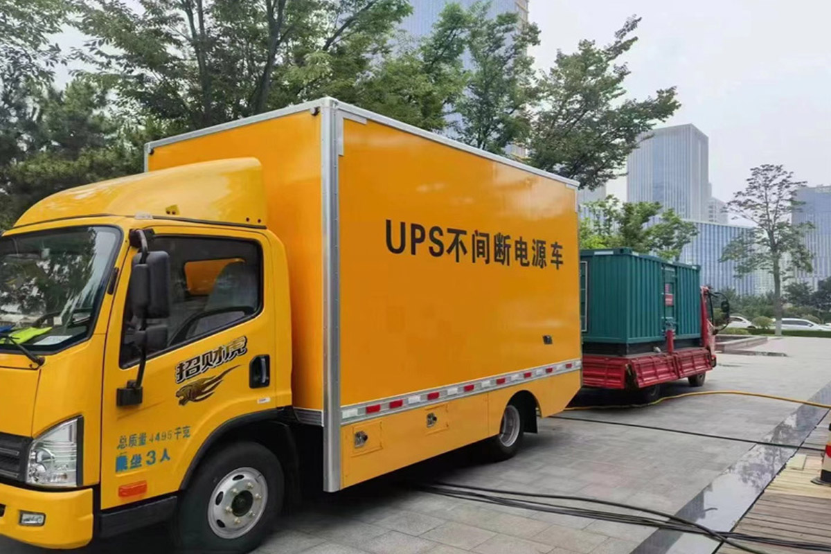 焦作发电机租赁施工现场