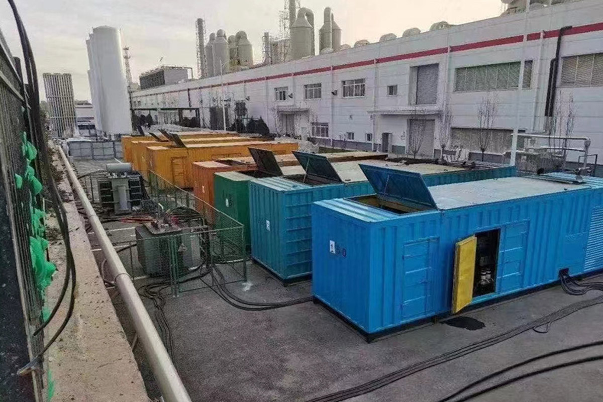焦作发电机租赁施工现场